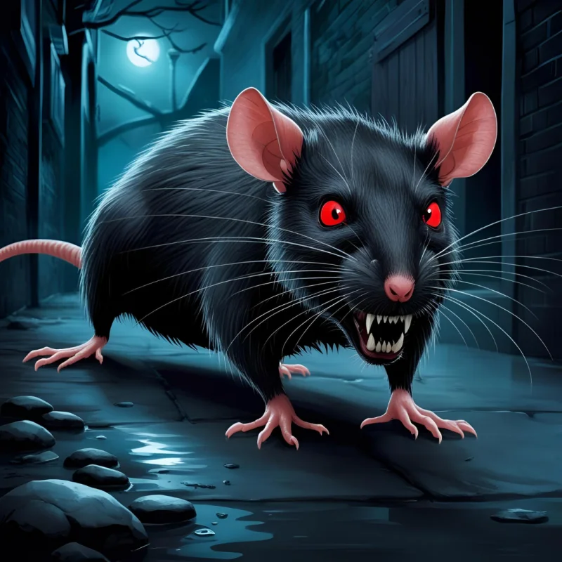 Rat géant portrait
